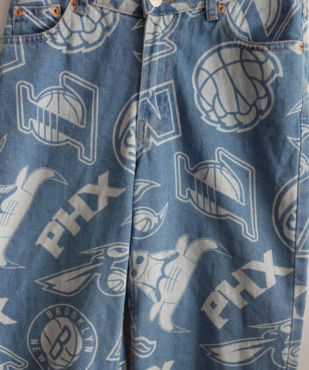Lefties x NBA All-Over Print Jeans size 36 – photo 6